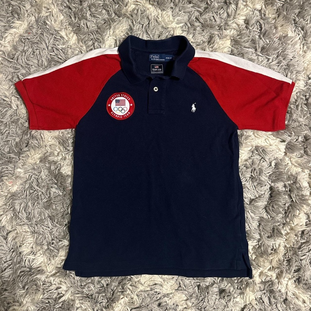 Polo by Ralph Lauren Red and Navy Short Sleeve Tee